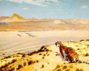 Tiger on the Watch - 让·莱昂·杰罗姆